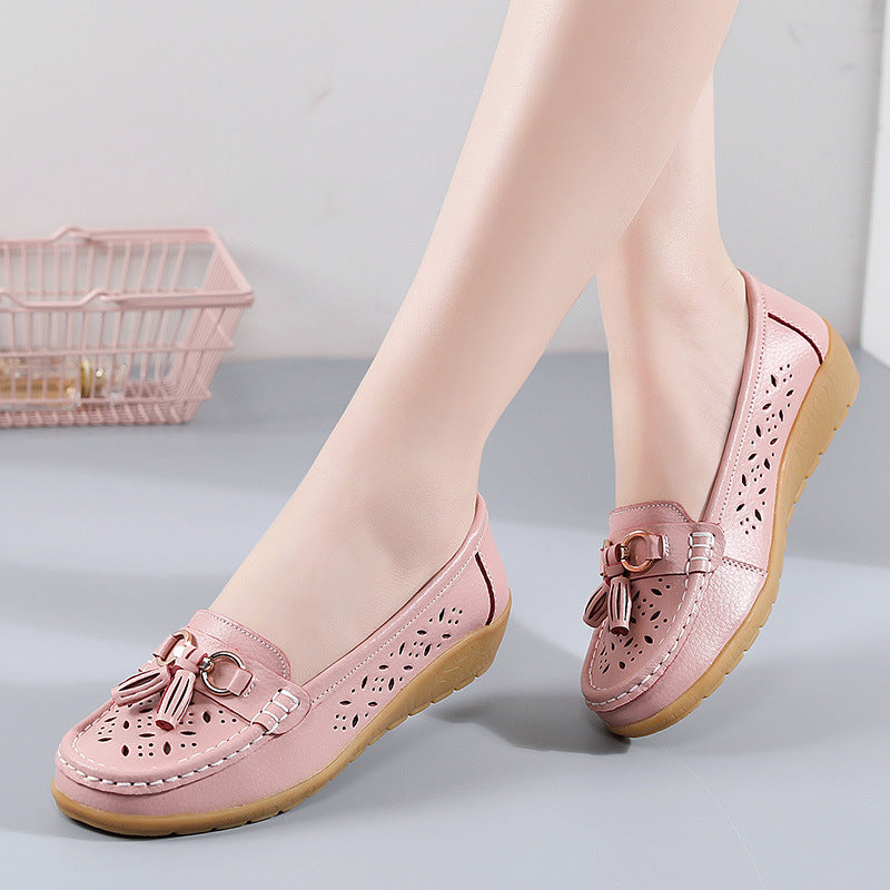 Introducing Summer Hollow Out New Leather Shoes: The Perfect Blend of Style and Comfort