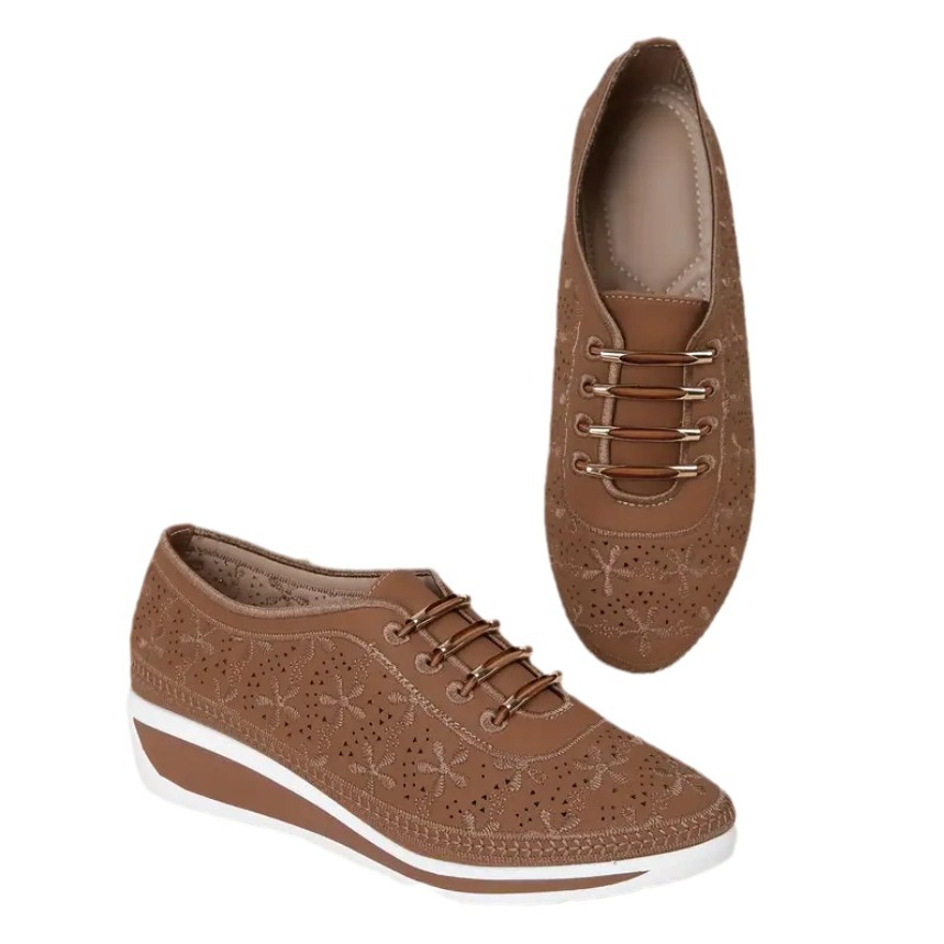 Casual Low Top Wedge Orthopedic Sneakers