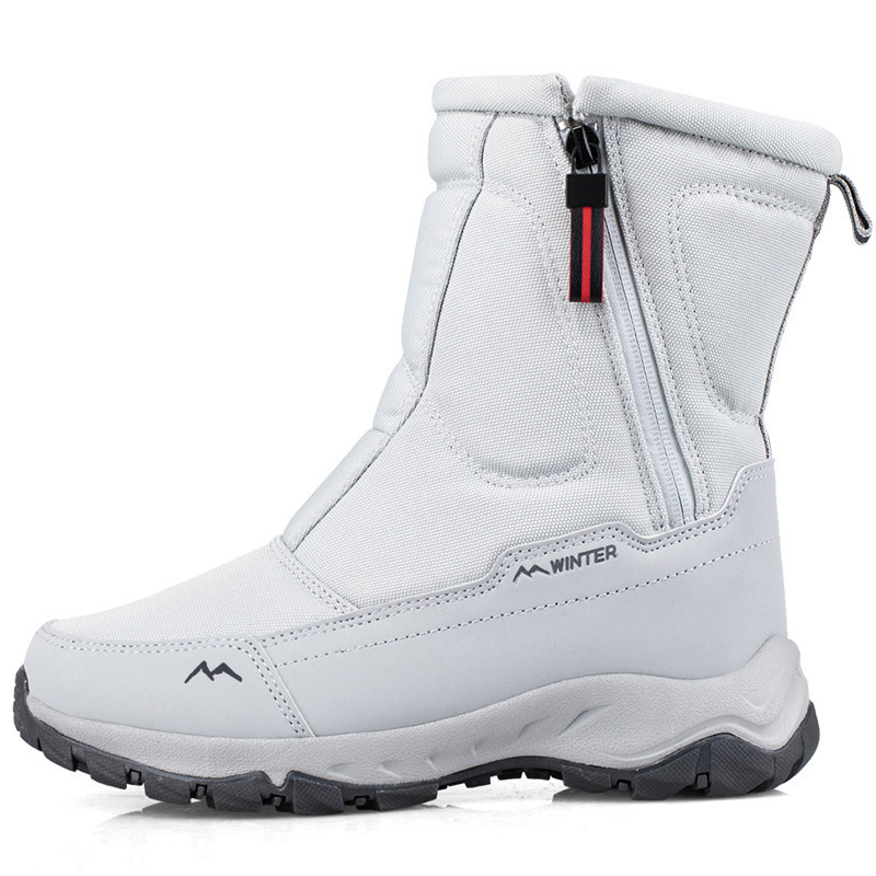 Winter Snow Boots Side Zip, Waterproof, Non-slip, Wear-resistant, Thick and Velvety Warm
