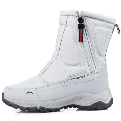 Winter Snow Boots Side Zip, Waterproof, Non-slip, Wear-resistant, Thick and Velvety Warm