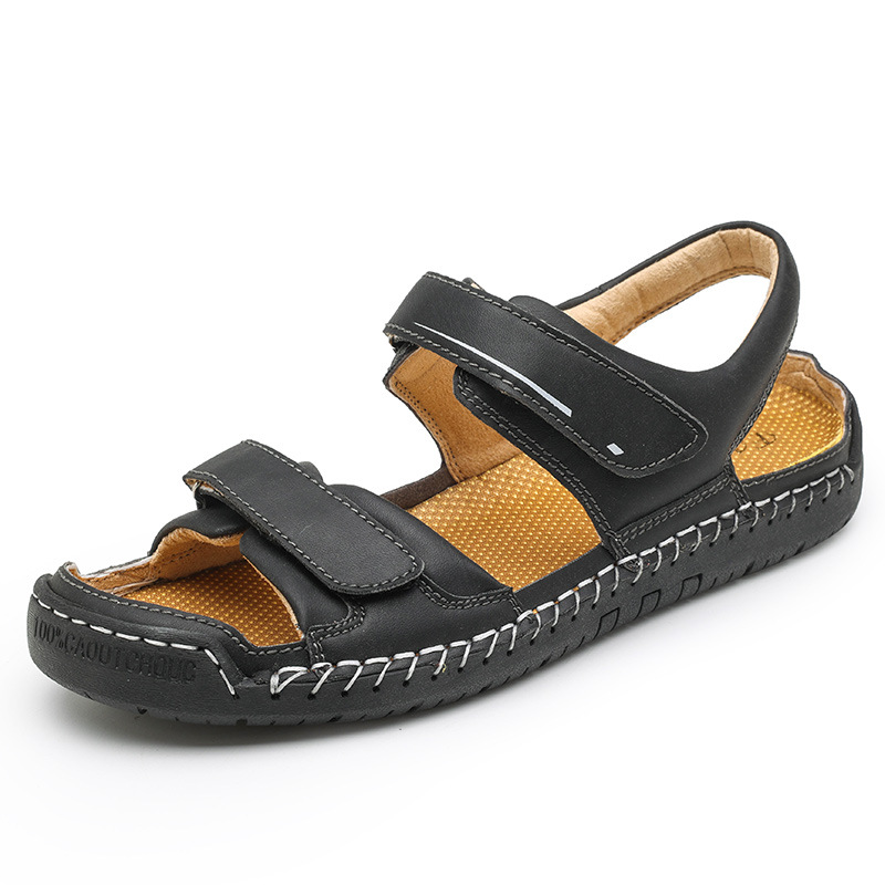 Men's Travel Anti Slip Soft Sole Velcro Beach Sandals