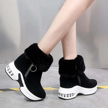 Orthopedic Winter Snow Ankle Boots Warm Fur Arch Support Women Shoes