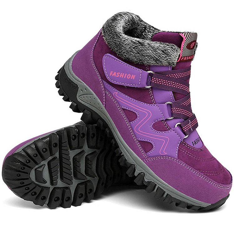 Orthopedic Shoes Men Anti-collision Velcro Hiking Ankle Sneakers Suede Outdoor