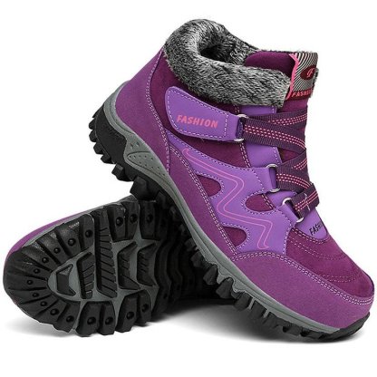 Orthopedic Shoes Men Anti-collision Velcro Hiking Ankle Sneakers Suede Outdoor