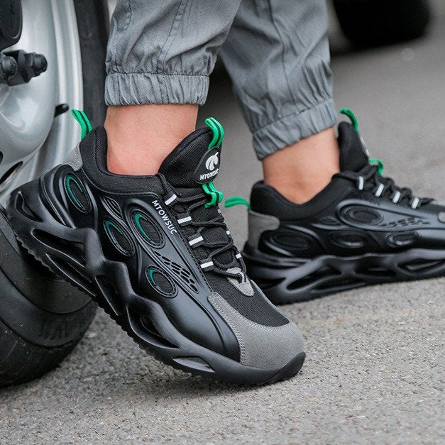 Orthopedic Shoes Men Protective Steel Toe High Top Working Sneakers Fashionable