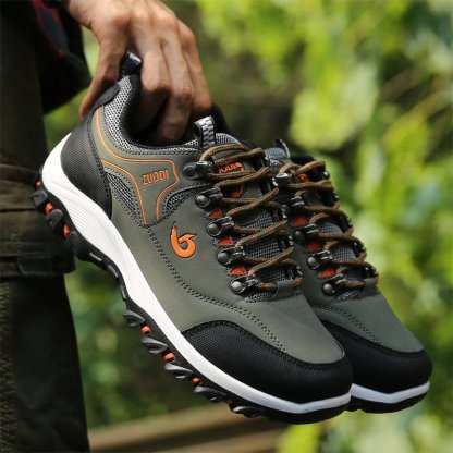 Men Orthopedic Shoes Anti-collision Anti-slip Rubber Hiking Sneakers