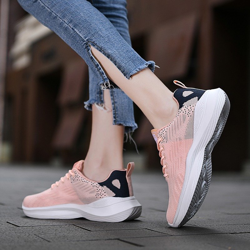 Women Orthopedic Shoes Elastic Mesh EVA Nonslip Jogging Sneakers