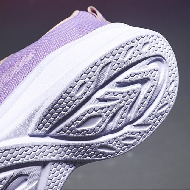 Women Orthopedic Shoes Thick Sole Gradient Colorful Sports Sneakers