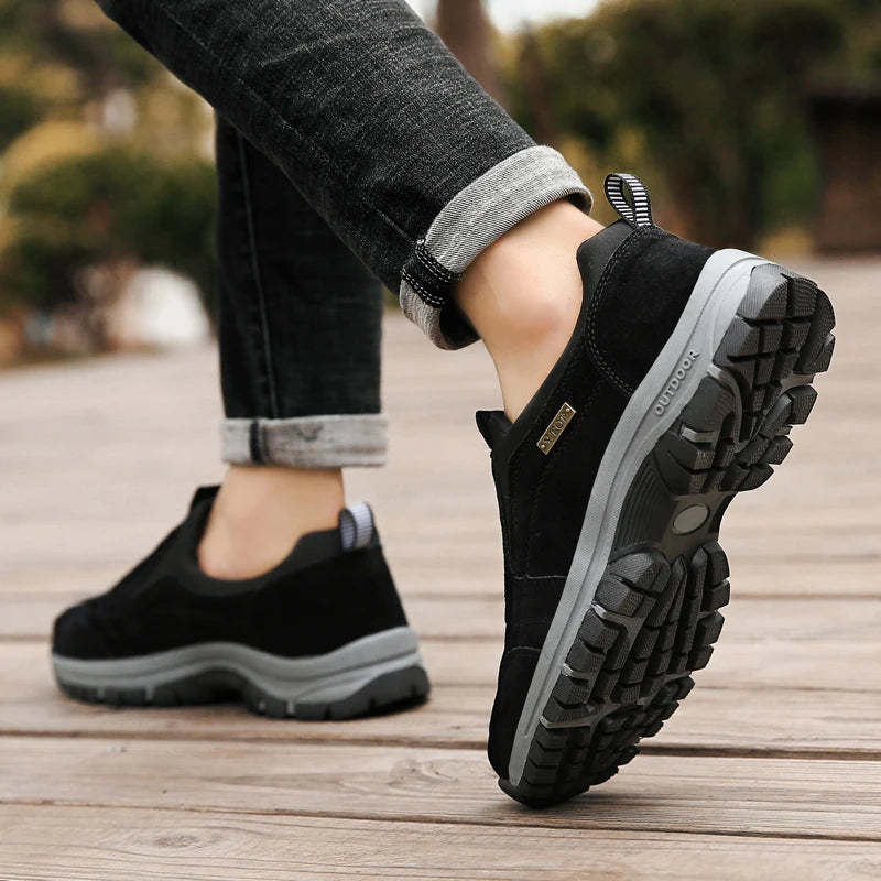 Orthopaedic Suede Leather Walking Shoes
