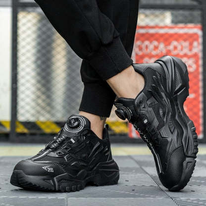 Plus Size Orthopedic Sports Sneakers Steel Toe Rotary Button Stylish