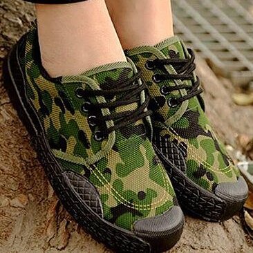 Men Orthopedic Shoes Camouflage Canvas Sneakers