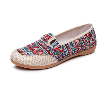 Owlkay Spring New Women's Shoes Soft Sole Non-slip Canvas Shoes Women's Shoes Beef Tendon Sole Mother's Shoes