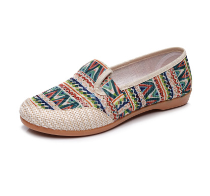 Owlkay Spring New Women's Shoes Soft Sole Non-slip Canvas Shoes Women's Shoes Beef Tendon Sole Mother's Shoes