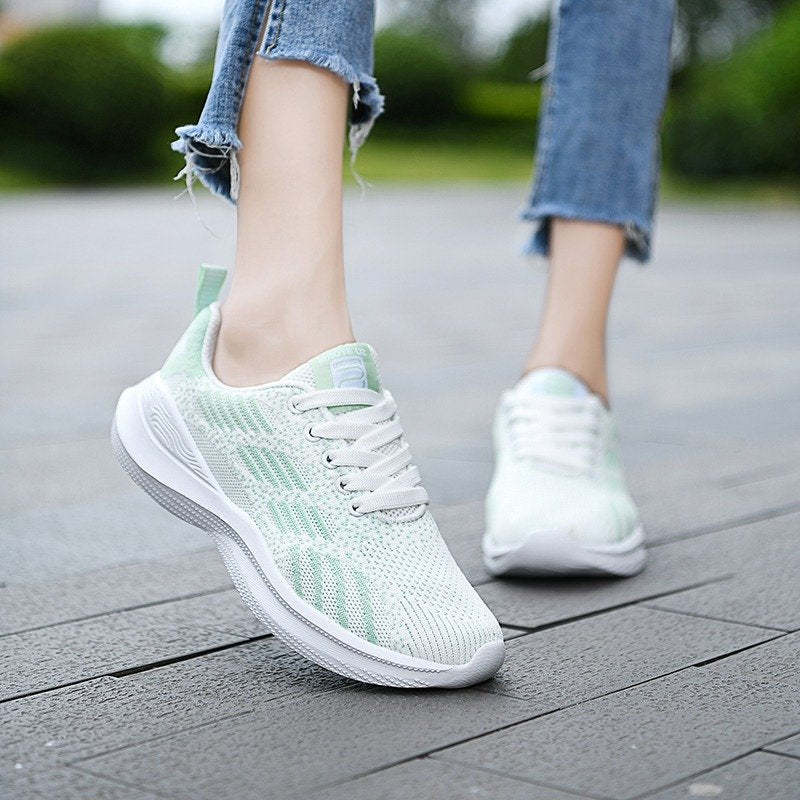 Women Orthopedic Shoes Elastic Mesh EVA Nonslip Jogging Sneakers