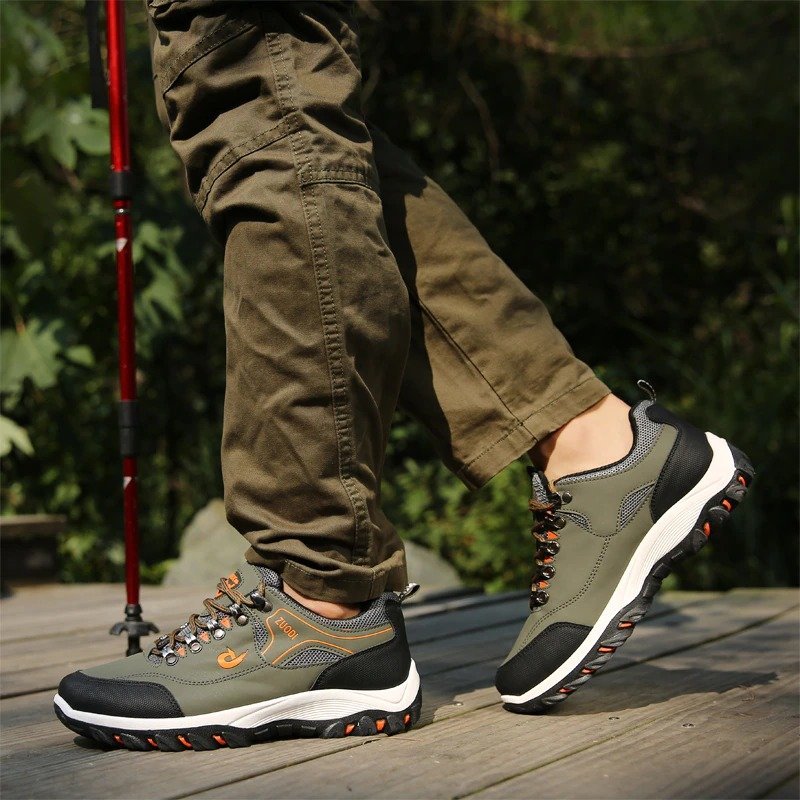Men Orthopedic Shoes Anti-collision Anti-slip Rubber Hiking Sneakers