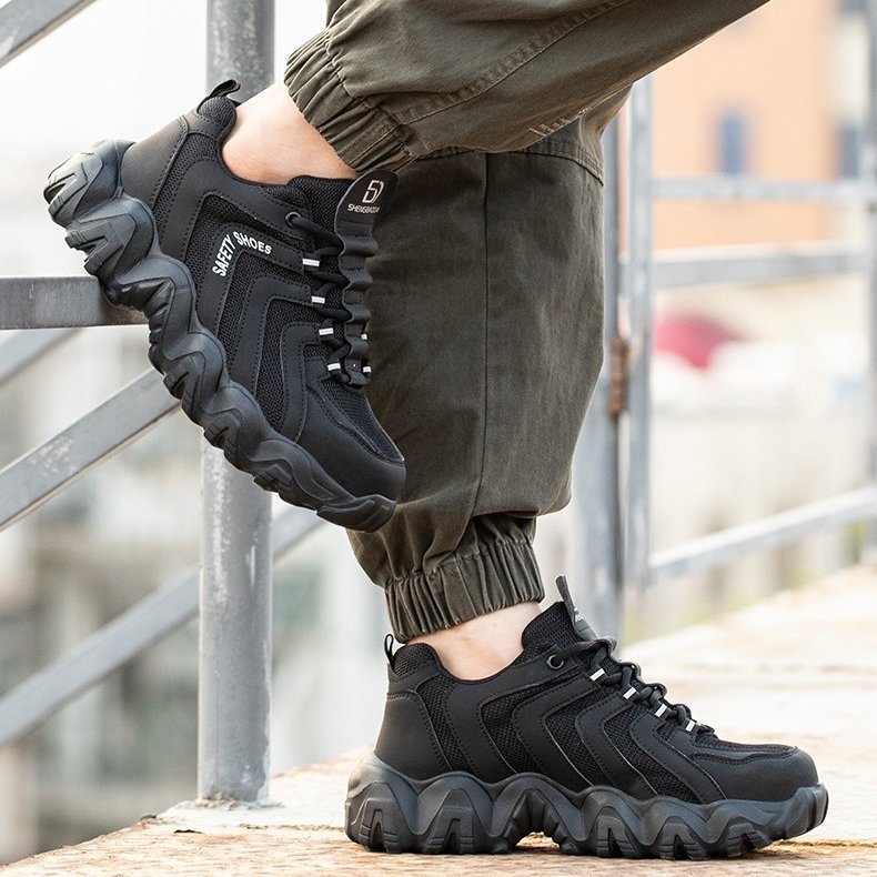 Orthopedic Shoes For Men Indestructible Solid Sole Reflective Safety Sneakers