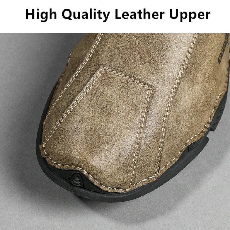 Men Plush Ankle Boots Premium Leather Casual Orthopedic Shoes