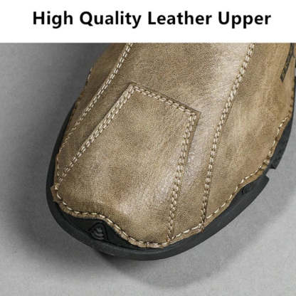 Men Plush Ankle Boots Premium Leather Casual Orthopedic Shoes