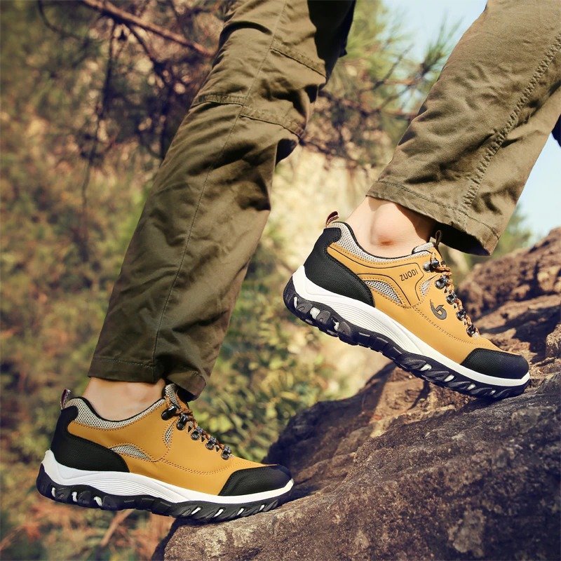 Men Orthopedic Shoes Anti-collision Anti-slip Rubber Hiking Sneakers