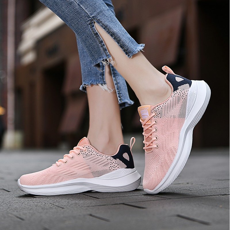 Women Orthopedic Shoes Elastic Mesh EVA Nonslip Jogging Sneakers