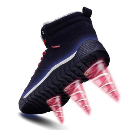 Men Warm Orthopedic Shoes Round Toe Ankle Snow Boots