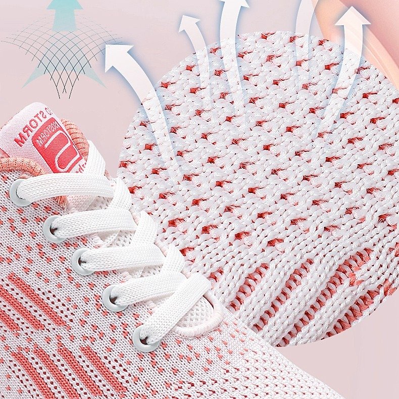 Women Orthopedic Shoes Elastic Mesh EVA Nonslip Jogging Sneakers
