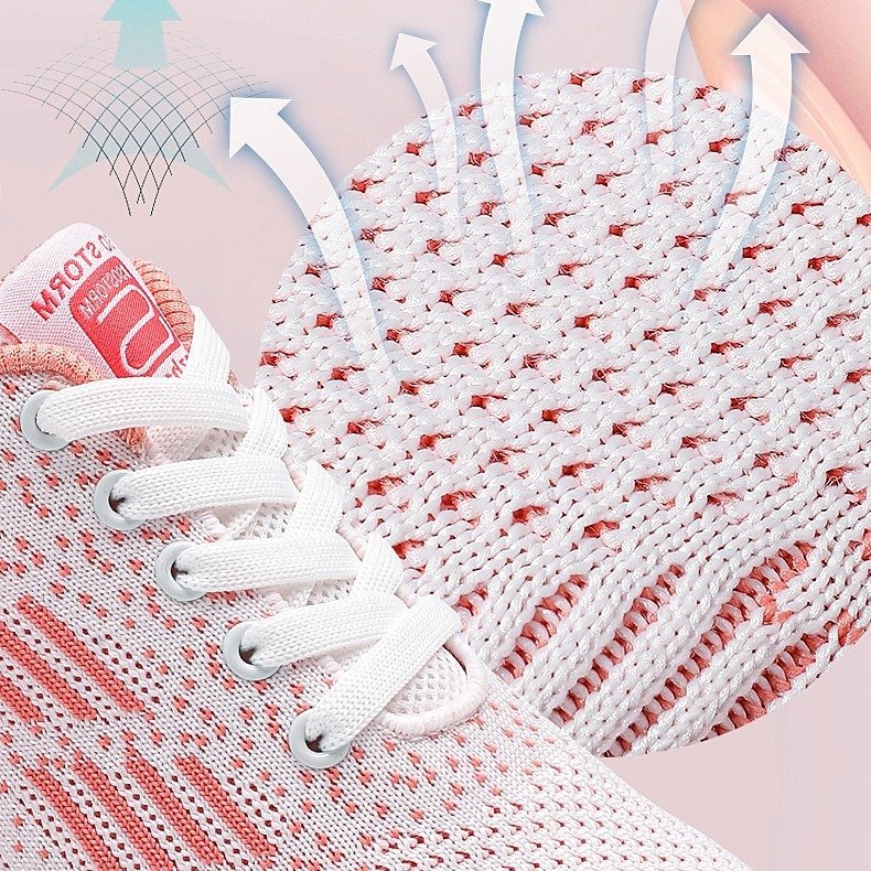 Women Orthopedic Shoes Elastic Mesh EVA Nonslip Jogging Sneakers