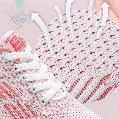 Women Orthopedic Shoes Elastic Mesh EVA Nonslip Jogging Sneakers