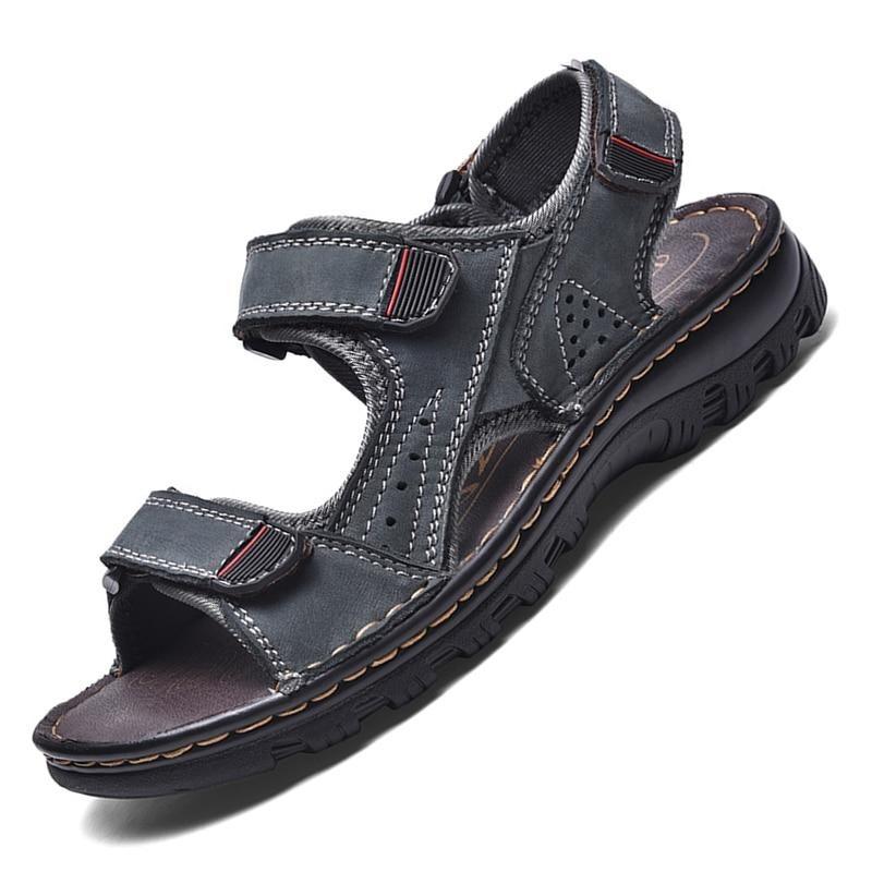 Men's Sandals Outdoor Genuine Leather Breathable Men's Sandals Leather Handmade