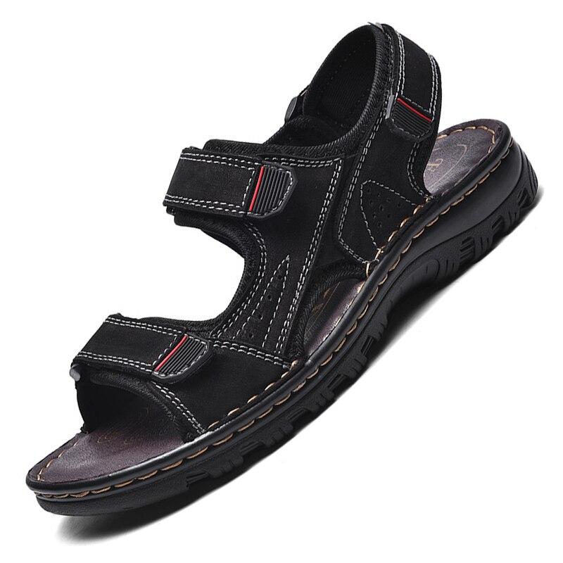 Men's Sandals Outdoor Genuine Leather Breathable Men's Sandals Leather Handmade