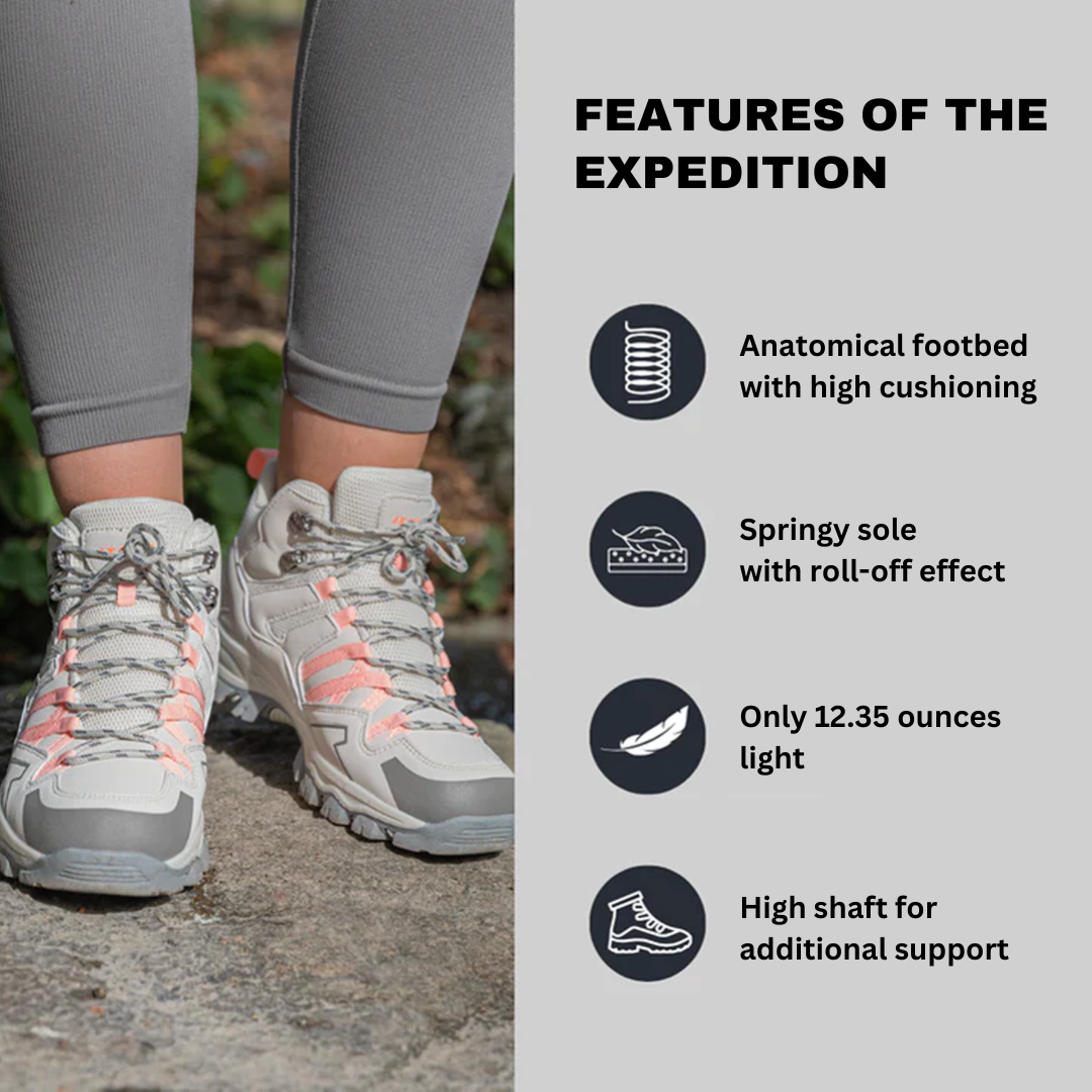 Lightweight Hiking Orthopedic Outdoor Boots with Cushioned Soles