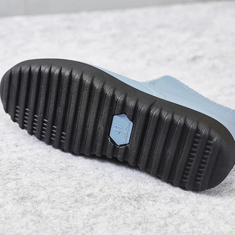 Men Rain Ankle Boots Slip-on Nonskid Orthopedic Shoes