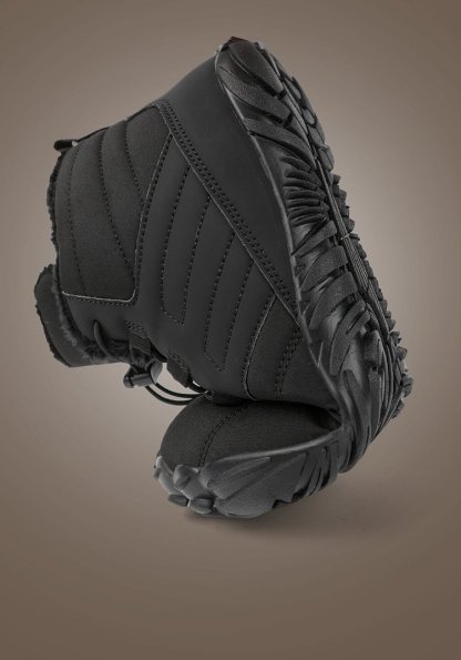 Winter Plush Warm Waterproof Anti-Slip Barefoot Shoes Outdoor Hiking Sneakers