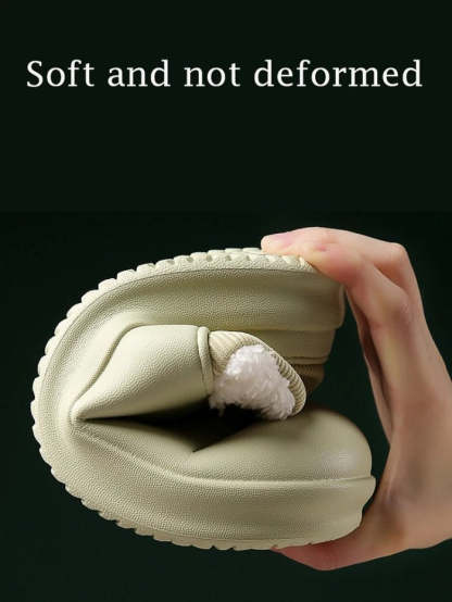 Winter Women Fur Slippers Waterproof Warm Plush Indoor Home