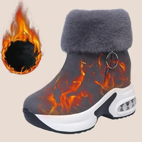 Orthopedic Winter Snow Ankle Boots Warm Fur Arch Support Women Shoes