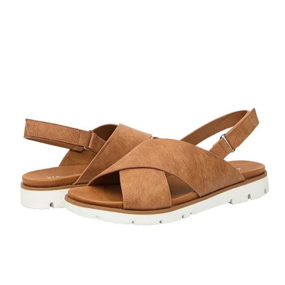 Elastic Flat Bunion Protective Wide Sandals