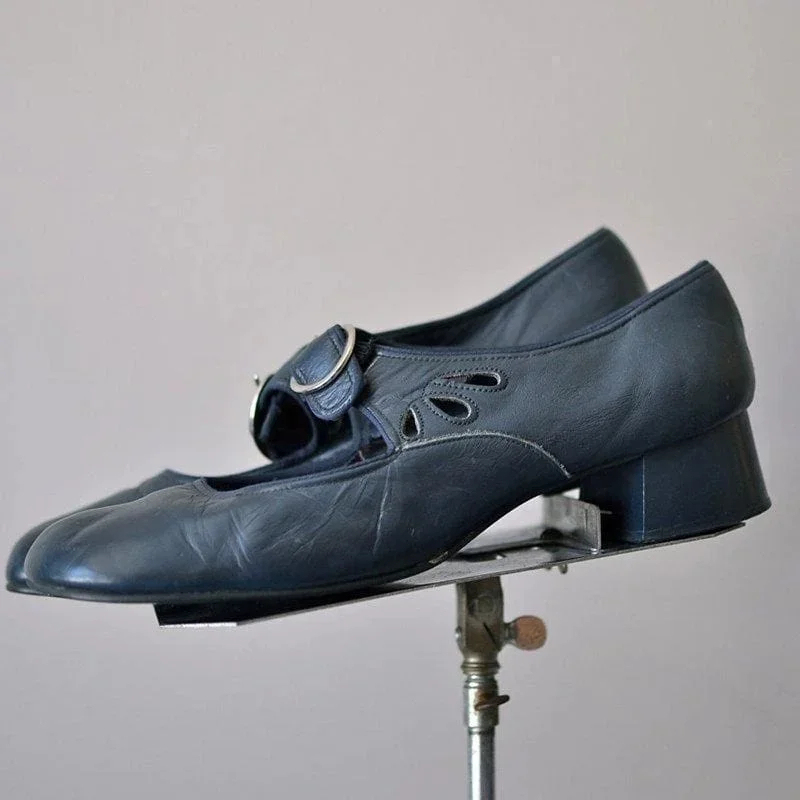 Mary Janes Summer Low Heel Vintage Women Shoes
