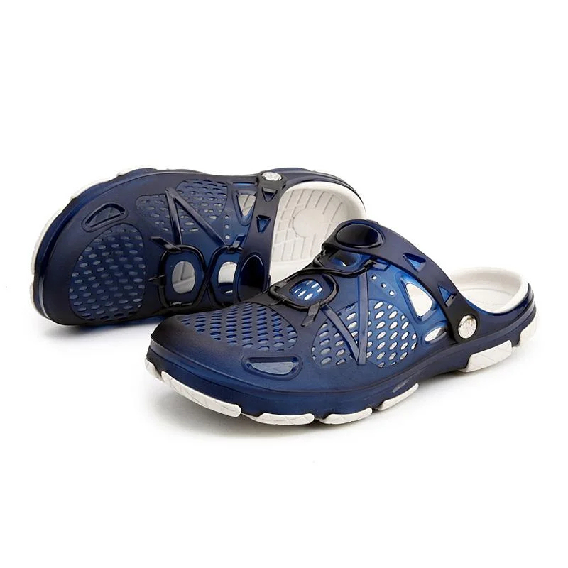 Men's Summer Slippers Lightweight Mesh Clog Quick Drying Garden Shoe
