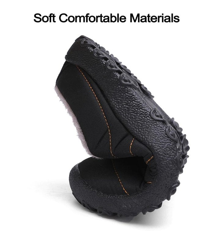 Fur Slippers For Men Waterproof Indoor And Outdoor Winter Slides