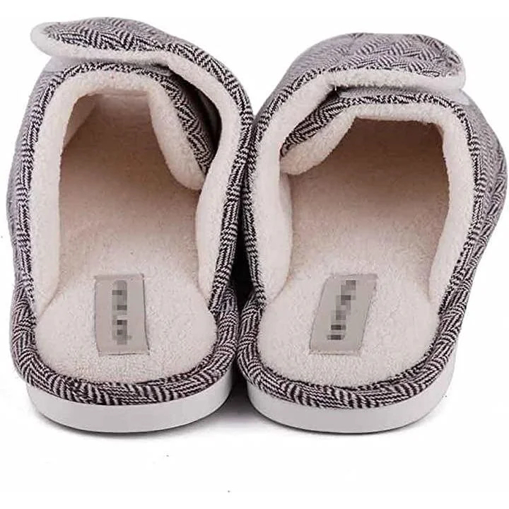 Swollen Feet Non-Slip Open Toe Indoor Wool Slippers