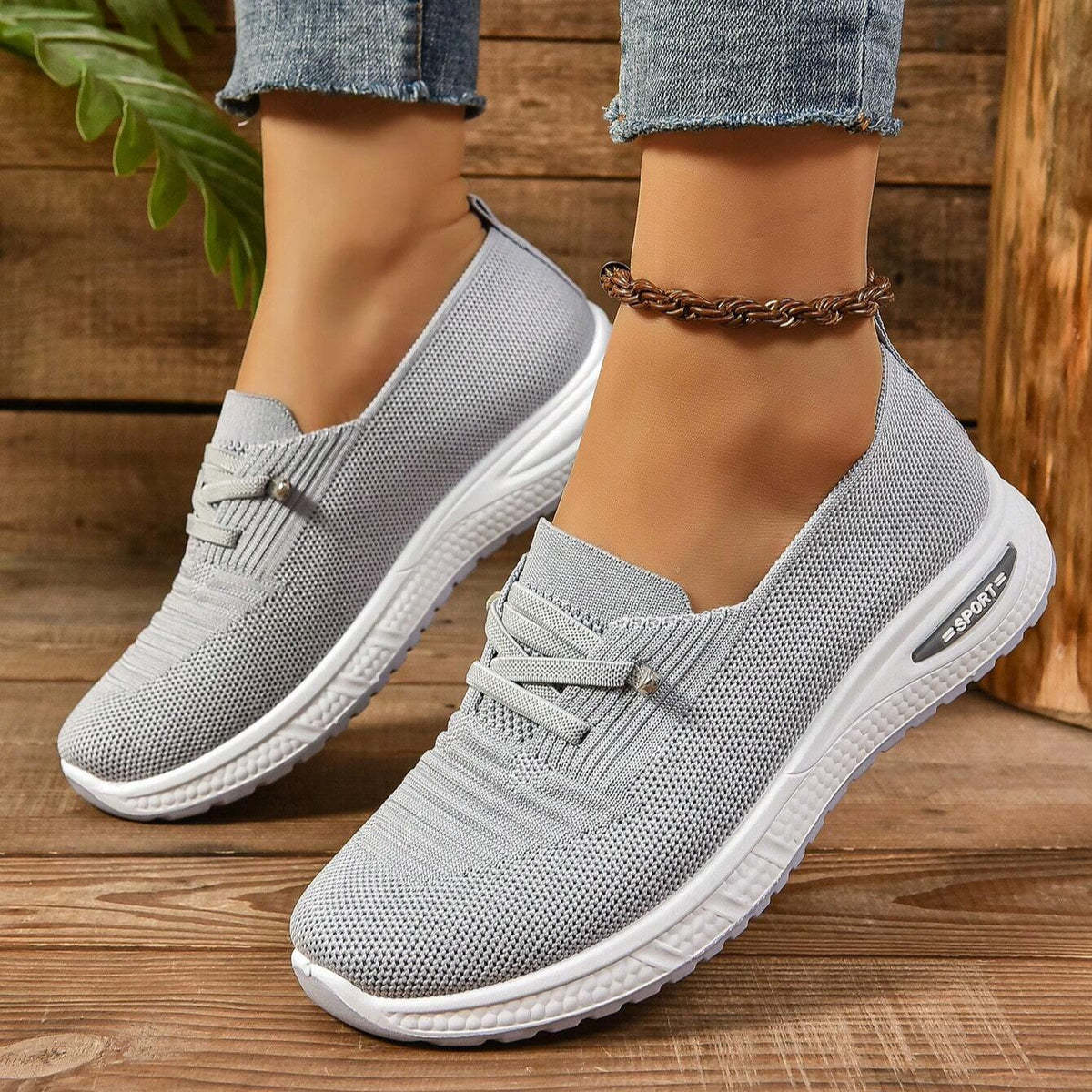 Women Slip On Orthopedic Sneakers Lightweight Wide Width Soft Sole Arch Support Non-Slip Shoes