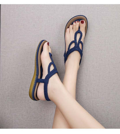 Bohemian Clip Toe Weave Sandals