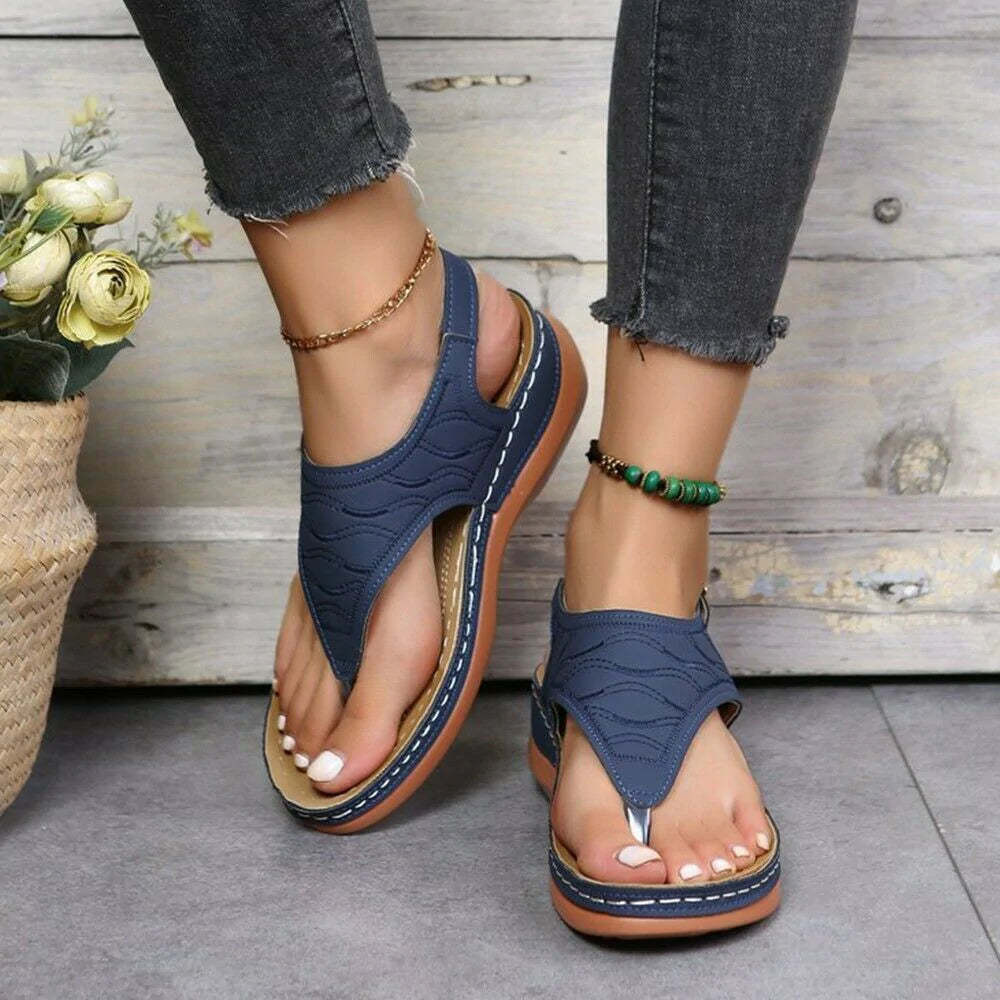 Women's Low-Wedge Orthopedic Sandals