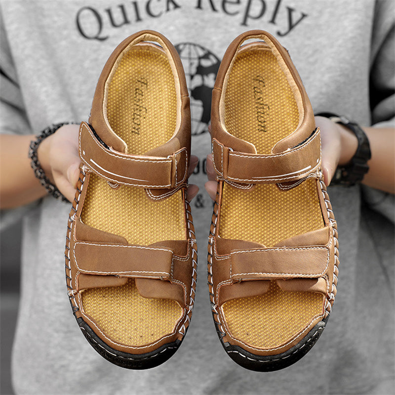 Men's Travel Anti Slip Soft Sole Velcro Beach Sandals