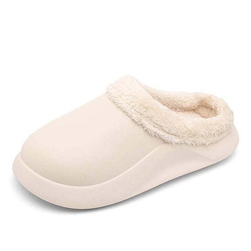 Waterproof Men Slippers Anti-slip Plush Home Footwear