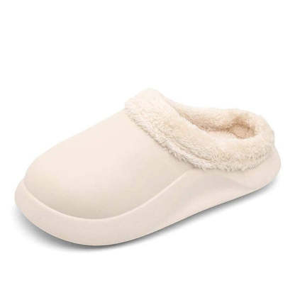 Waterproof Men Slippers Anti-slip Plush Home Footwear