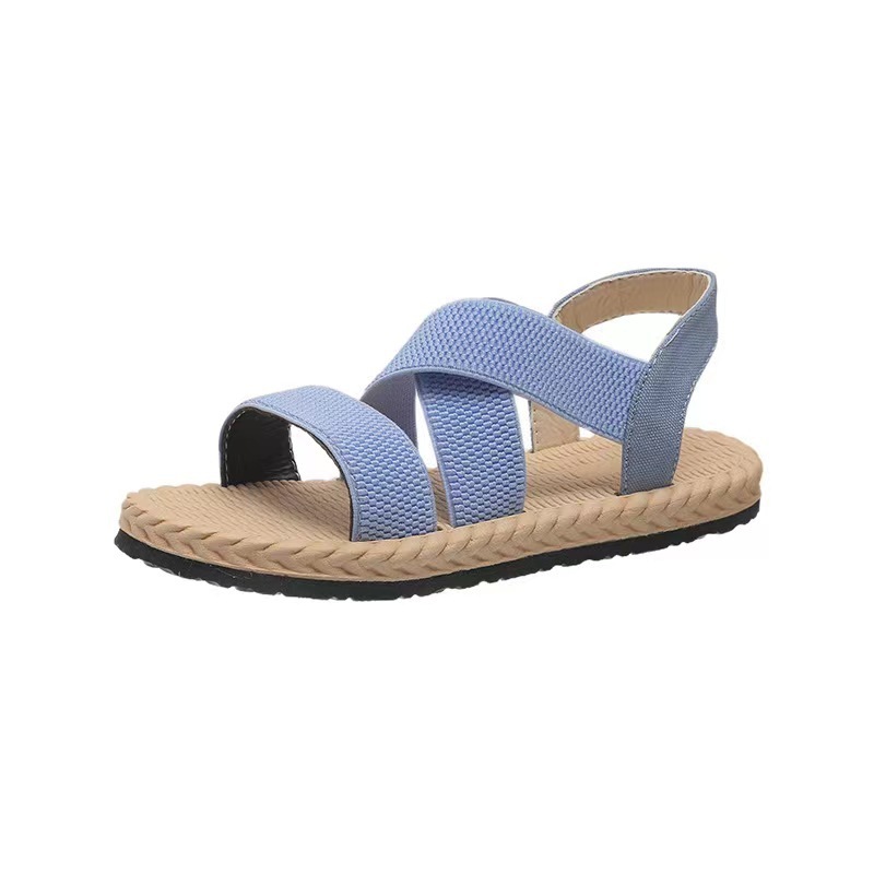 Women's Orthopedic Stretch Sandals Cork Espadrille Roman Sandals