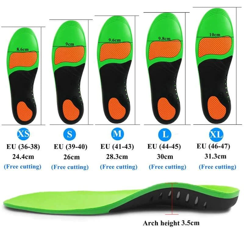 Men's and Women's Arch Support Orthotic Insoles