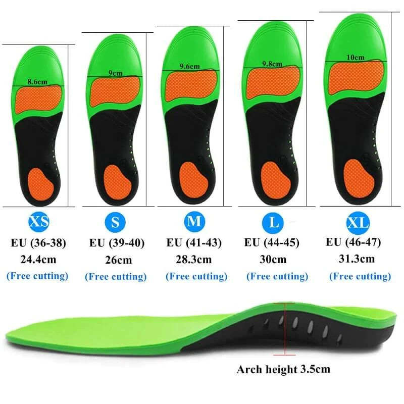 Men's and Women's Arch Support Orthotic Insoles