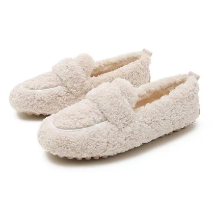 Winter Plush Slip-On Outdoor Loafer Shoes